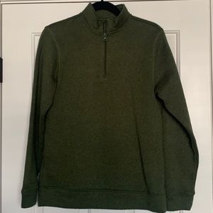 ARMY GREEN QUARTER ZIP